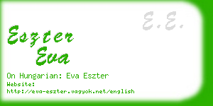 eszter eva business card